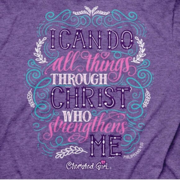 Kerusso Cherished "I Can Do All Things" Adult Woman's T-Shirt - New - Picture 2 of 5